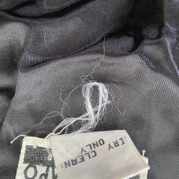 Vintage black embroidered button down vest. - Picture 4 of 12